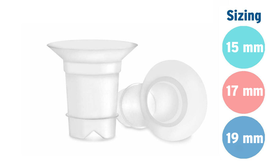15, 17, 19mm Pair of Inserts For Milkeaze Hands-free expressing cups